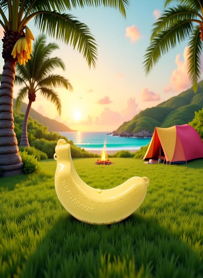 WaigN Yellow Banana Storage BPA-Free Outdoor Travel Case,Keep Fresh Banana Keeper and Protector, Cute Banana Carrier Storage Box for Picnic Camping,Food Containers - Image 3